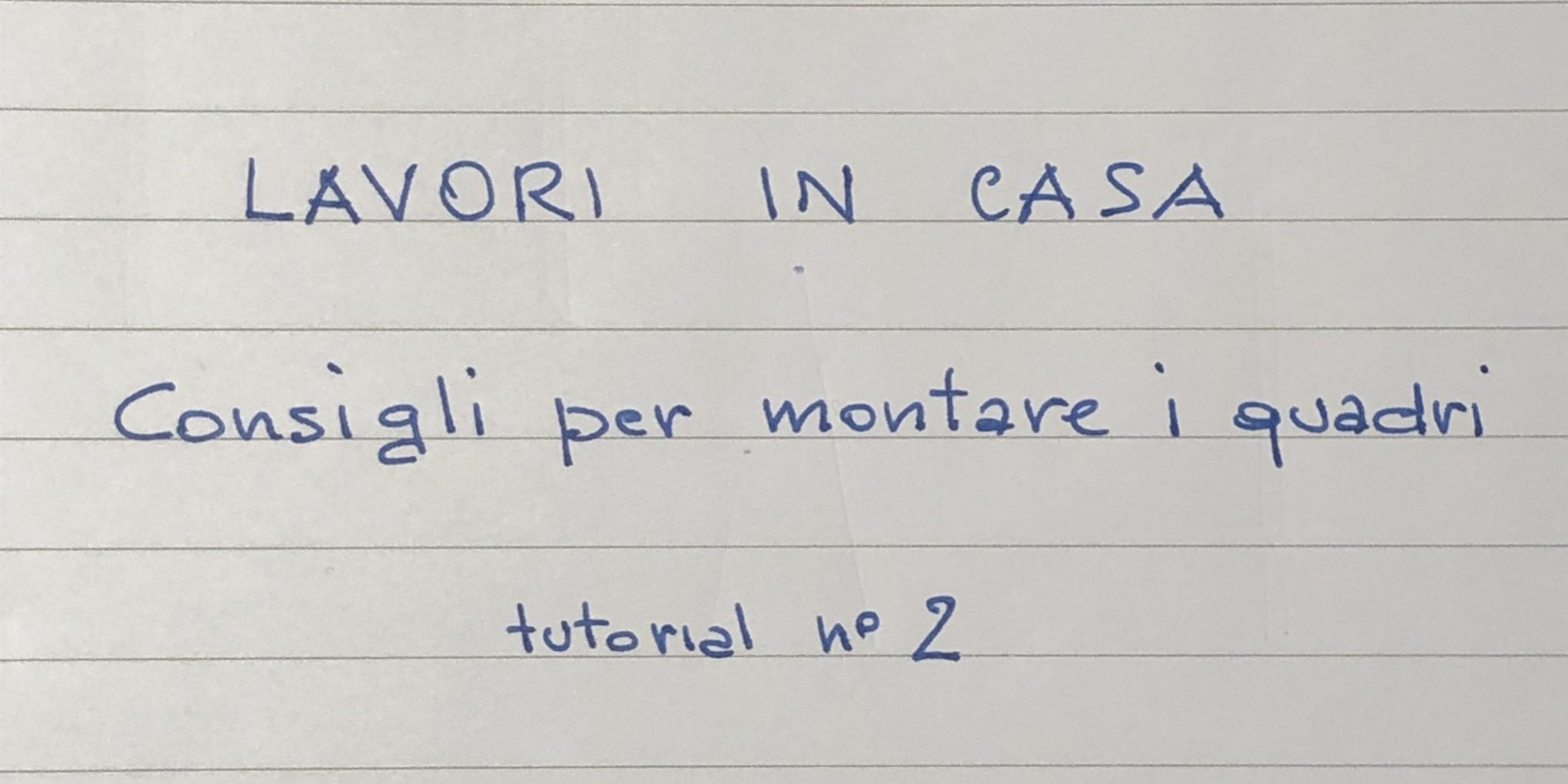 Consigli per appendere un quadro diritto - Chiodini Cornici Cuneo